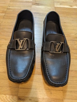 Luis Vuitton Schuhe Männer 43-44 Schwarz Leder