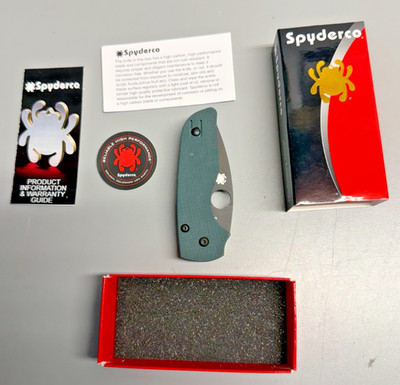  ️Spyderco Lil  Native Cruwear Forest Green Knife Joker    Exclusive  