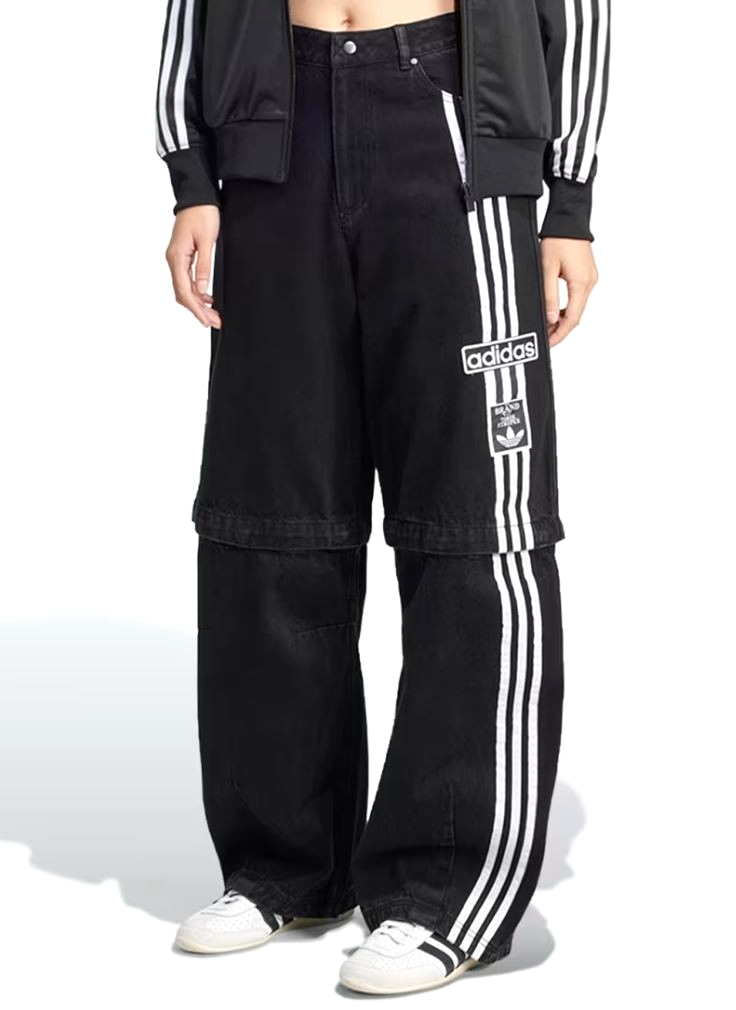 RARE! NEW ADIDAS ORIGINALS WOMENS ADIBREAK DENIM PANTS ~SIZE 34