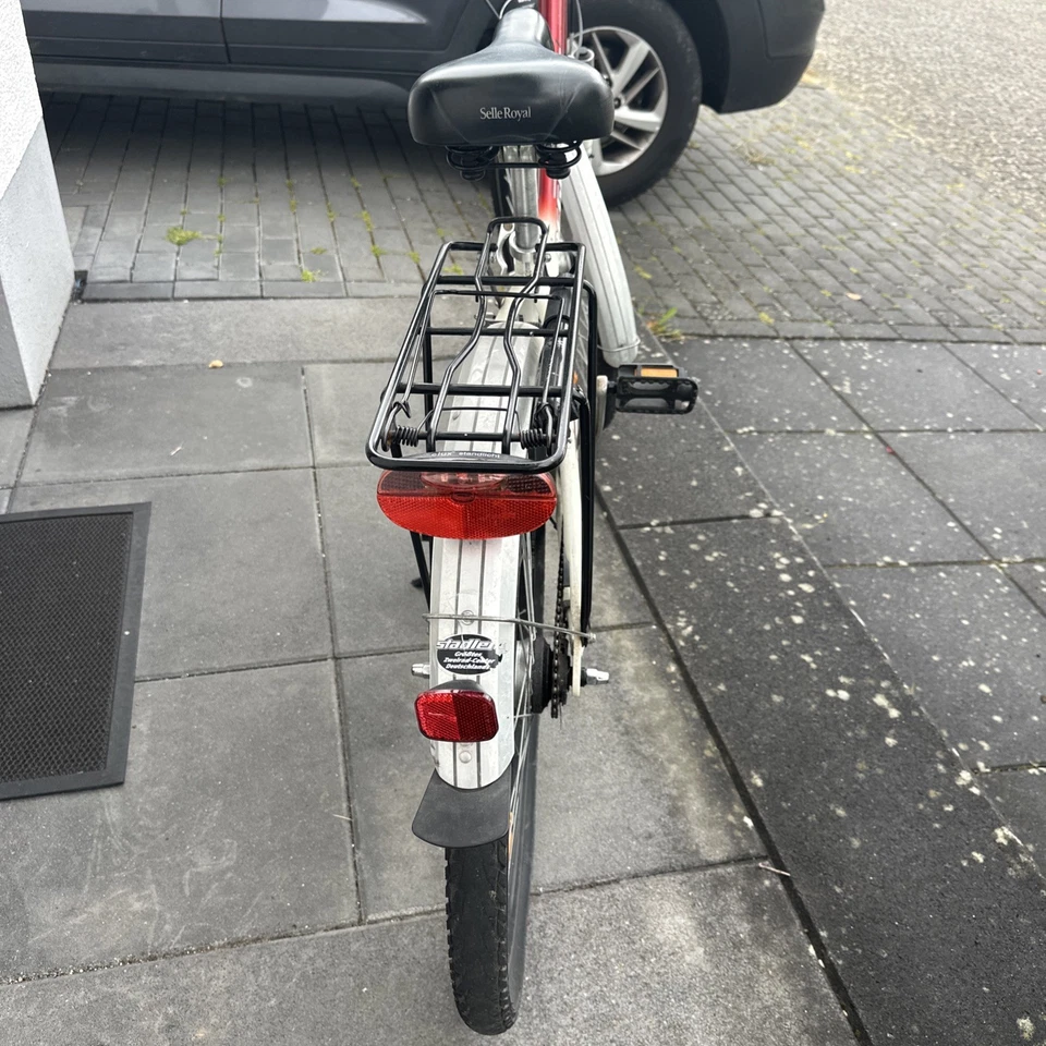 Pegasus Kinderfahrrad 24 Zoll Rot Weiss 3 Gangschaltung Gebraucht - Bild 3 von 4