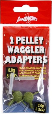 Dinsmores Pellet Waggler Adapter (2 Stück), Pellet, grün, 3.2 g