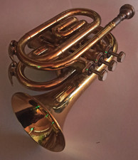 Jupiter Bb Pocket Trumpet, made in Taiwan.