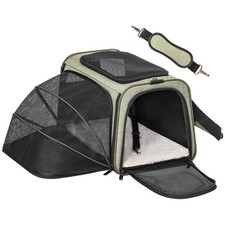 Expandable Cat Carrier Dog Carrier,Airline Approved Soft-Sided Portable Pet T...