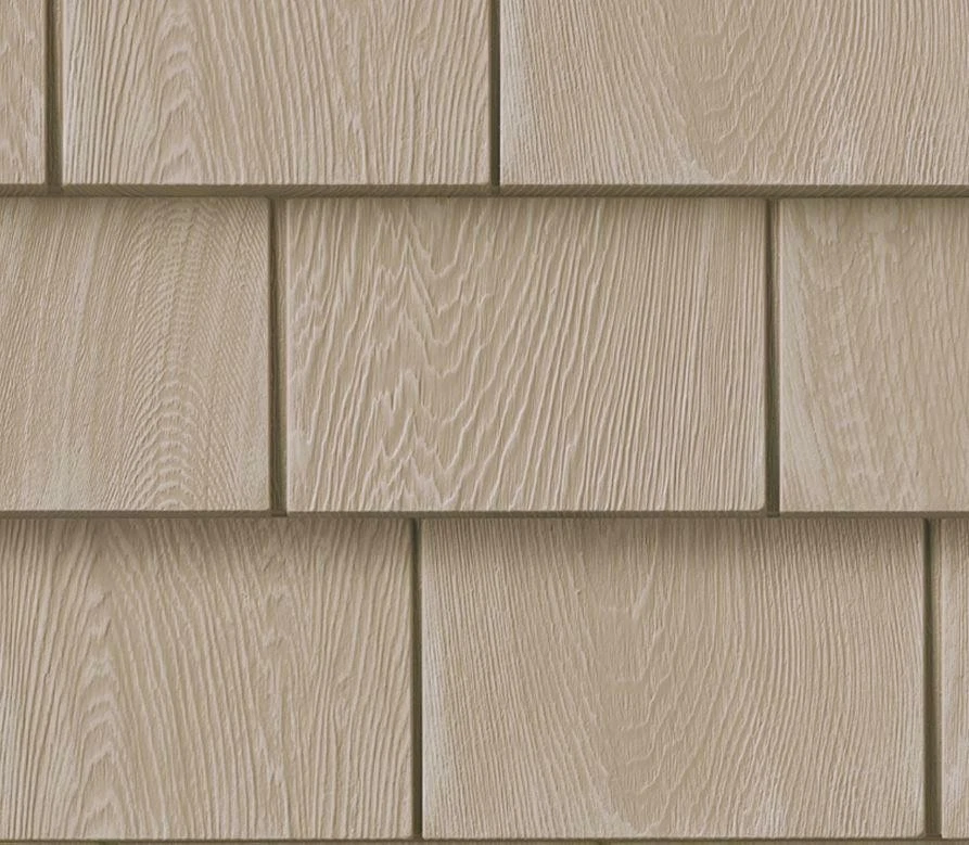 Grayne 5 pulgadas. Teja de cedro blanco revestimiento de vinilo 1/2 cuadrado, 24 paneles, 50 cuadrados Ft Foto 3 de 4