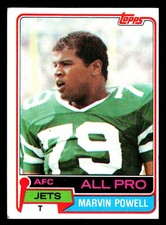 1981 Topps #460 Marvin Powell New York Jets