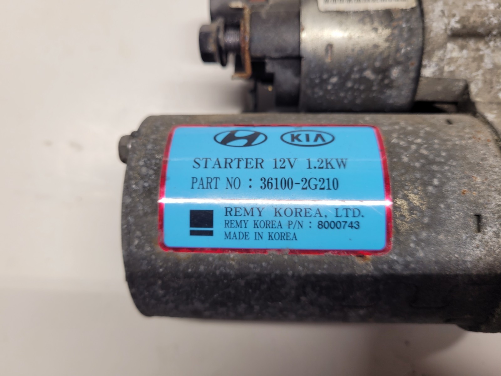 2015-2019 Hyundai Sonata Starter Motor Solenoid Start 2.4L 2.0L OEM 36100-2G210