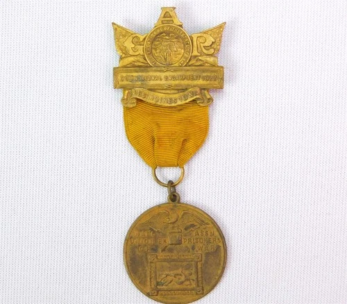 Antique 1922 National Association Ex-Prisoner Of War G.A.R Reunion Ribbon Medal