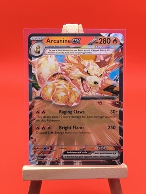 Arcanine ex 032/198 Scarlet & Violet Tera Ultra Rare Holo Pokemon