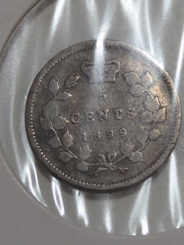 1886-1901 Canadian Silver 5c Coin Lot 5 Pcs - Picture 5 of 10