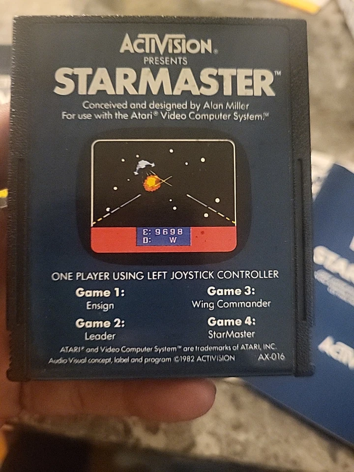 Starmaster Activision Atari  Catrige Manuel And Box - Image 2 of 4