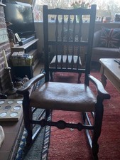 Really Old Rocking Chair with Leather Seat £85  Only picked Up