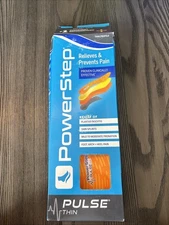 Powerstep Pulse Thin Profile Orthopedic Insoles Men’s 10-10.5 G New