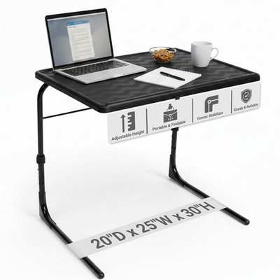 Table-Mate TV Tray Table Portable Desk Folding Dinner Tray, Couch Table Trays