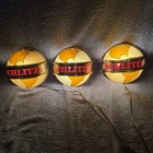 3 VINTAGE 1968 SCHLITZ BEER WORLD GLOBE WALL LIGHTS MILWAUKEE, WISCONSIN SIGN