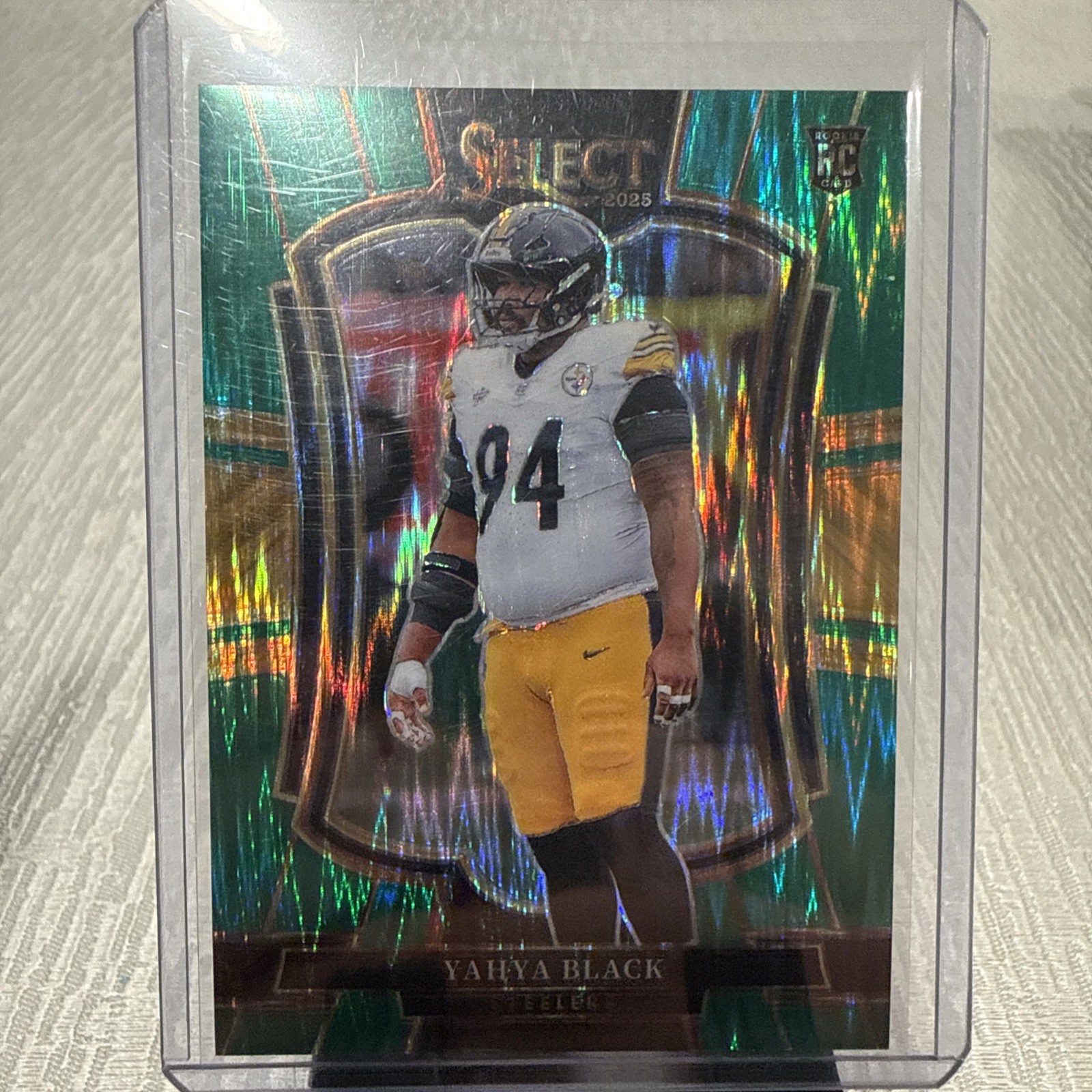 🔥2025 Select Yahya Black RARE—Green Shimmer /5
