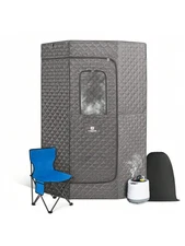 COSVALVE Portable 4L 1600W Full Size Steam Sauna Personal Home Spa Indoor W/ Rem