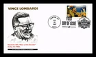 US COVER VINCE LOMBARDI LEGENDARY FOOTBALL COACHES FDC THERMOGRAPHED CACHET
