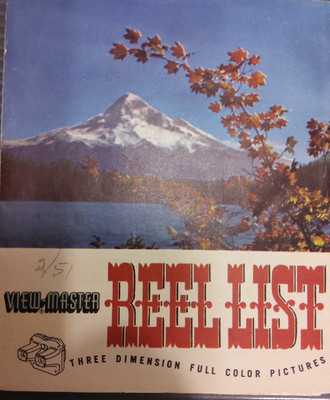 VIEW MASTER REEL LIST - FEBRUARY 1951 - USED - COMPLETE YOUR SET 