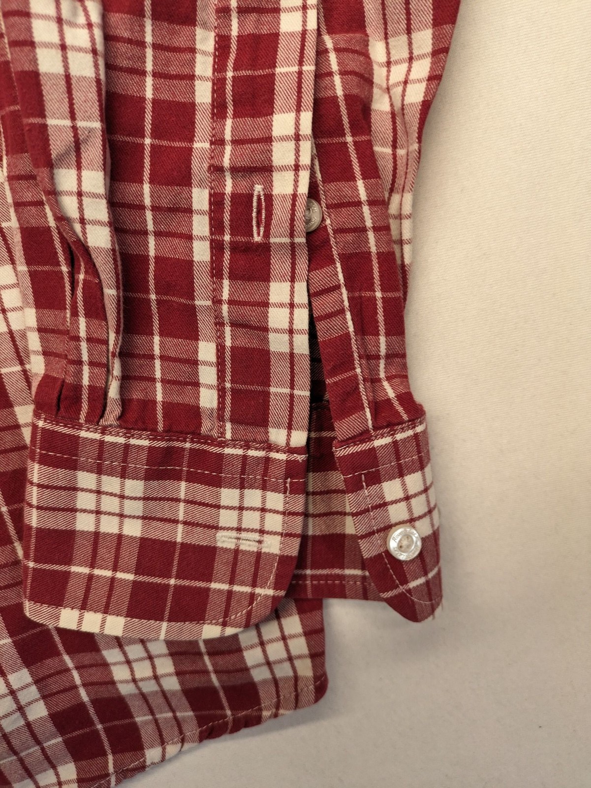 Rover & Lakes Herren Hemd Gr. M 39/40 rot kariert langarm Baumwolle Button Down image 6