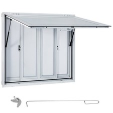 Uimoso 36x36in Concession Stand Trailer Serving Window w/ 4 Screen Windows