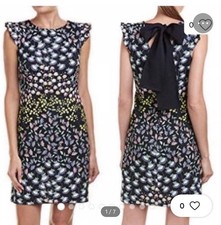 ADRIANNA PAPELL Women's Floral Sheath Dress Blue Size 12 Spring Bloom