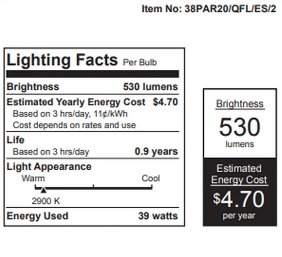4 упаковки (8 ламп) FEIT экономия электроэнергии 50 Вт замена PAR20 для помещений/улицы - Изображение 3 из 4