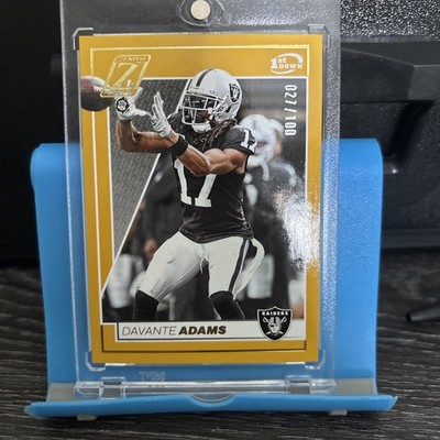 2024 Panini Zenith 1st Down Gold davante adams  075/100 raiders #52