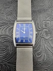 RARE BLUE Vintage Seiko Slim Quartz Men’s  Wrist Watch