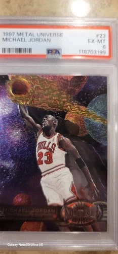 1997-98 Metal Universe Michael Jordan #23 Chicago Bulls PSA 7 Basketball Card