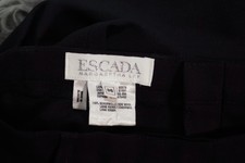 ESCADA Margaretha Ley Black Wool Trouser Pants Pleated Straight Leg EU 36