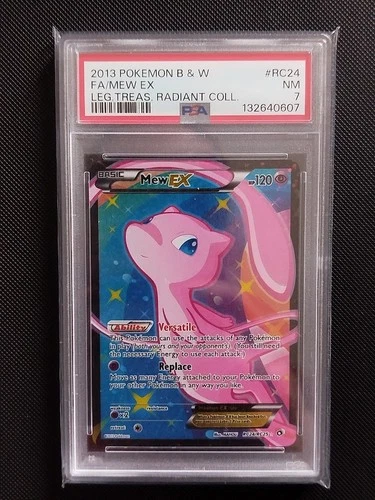 Mew Ex Full Art 2013 Legendary Treasures Radiant Collection RC24/RC25 PSA 7 NM