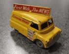 VINTAGE MATCHBOX LESNEY ENGLAND EVENING NEWS VAN no. 42, gray wheels
