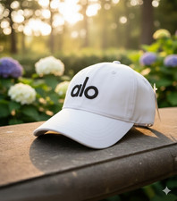 Yoga Baseball Alo Hat Off-Duty White Cap   Adjustable Unisex