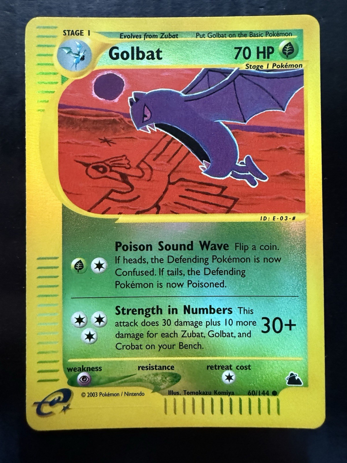 Pokemon Golbat Skyridge 60/144 Reverse Holo (NM)