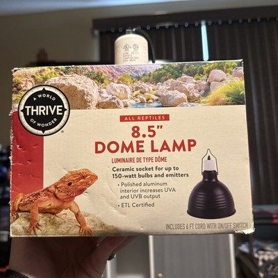 New Thrive 8.5'' Dome Lamp 6ft Cord On/Off Switch for 150 Watt bulb