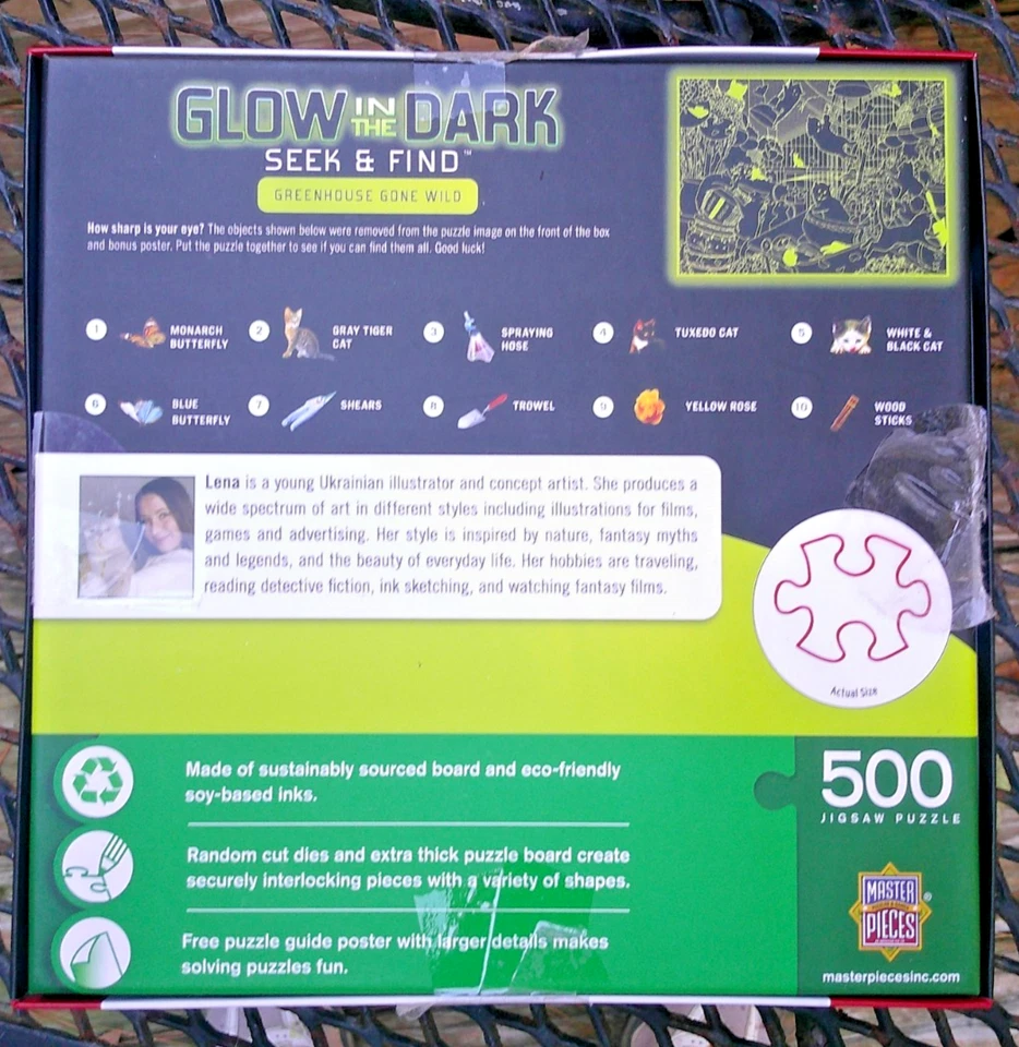 Rompecabezas de 500 piezas Brilla en la oscuridad Busca y encuentra de Master Pieces Foto 2 de 2