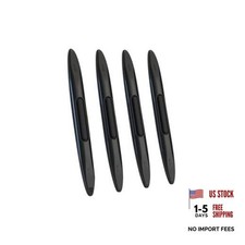 4PCS Car Door Edge Guard Protectors - Silicone Auto Body Trim - Black