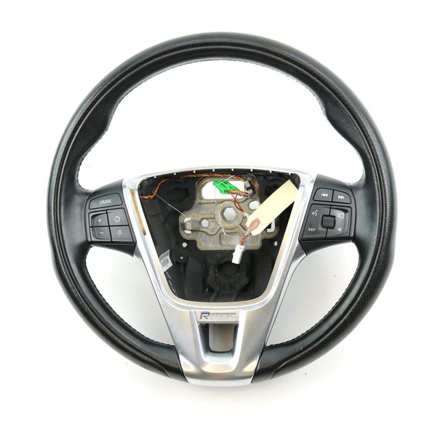 Volvo OEM RDesign Black Leather Steering Wheel 31315994 for S60 V60
