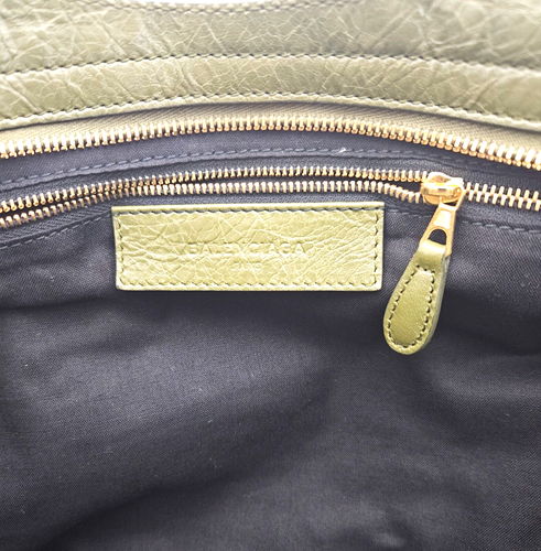 Balenciaga City Medium Olive Green Leather (New with defects) Top handle Tote - Picture 16 of 22