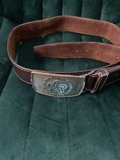 Vintage Lee Co. 1776-1976 American Revolution Bicentennial Brass buckle w. Belt