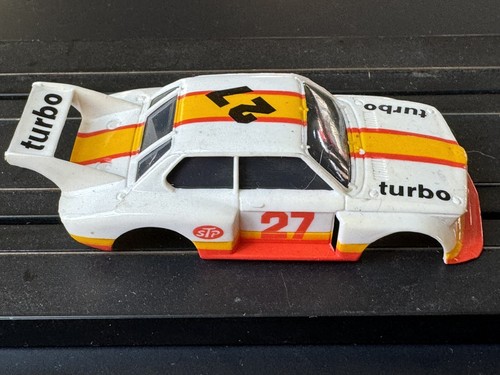 VTG Aurora Tomy AFX BMW 320i White/Yellow/Orange #27 (Body Only) - New No Box - Picture 5 of 6