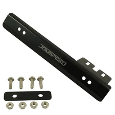 Black Universal Front Bumper License Plate Mount Bracket Relocator Holder Bar