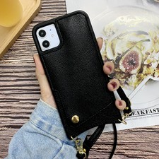 sarah pebble leather crossbody bandolier in black