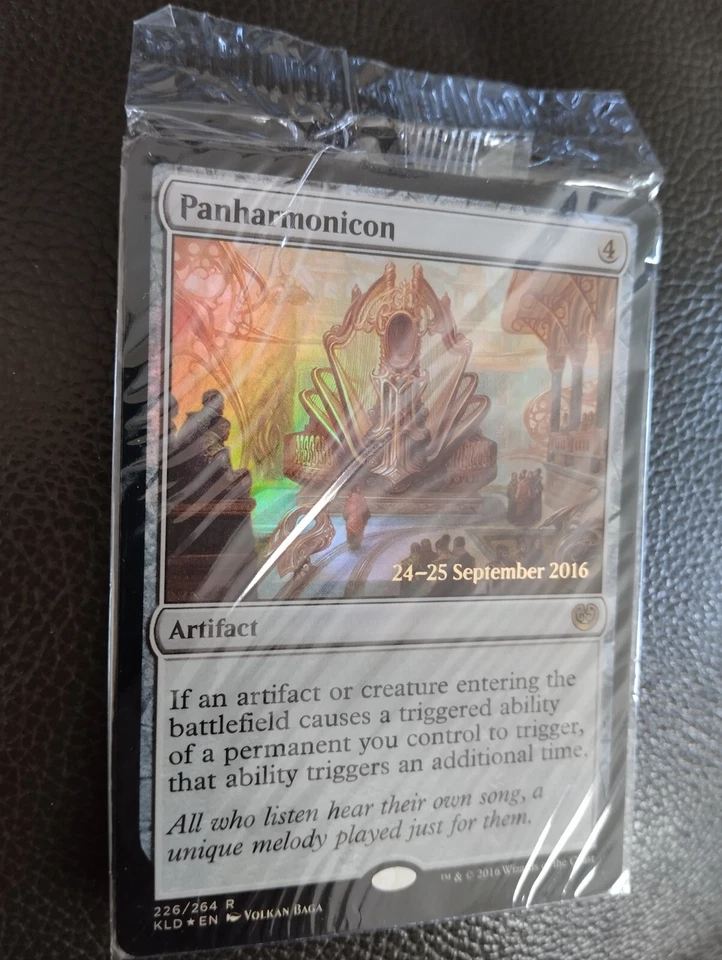 MTG PANHARMONICON FOIL ENG NM Prerelease Promo Kaladesh 2016 SEALED! - Image 3 of 4