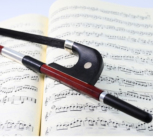Well Made Bass Bow Black Horsehair Brazilwood German Model 70cm 1/4 Great Tone - Picture 6 of 7
