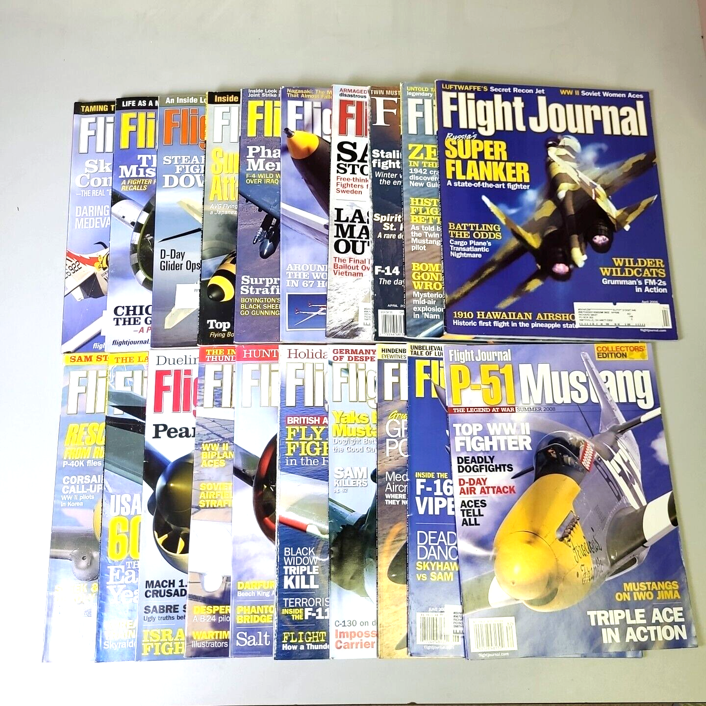 Small In Flight Magazines Flight Journal Magazine Lot Of 20 Aviation Magazines Early 2000's ...
