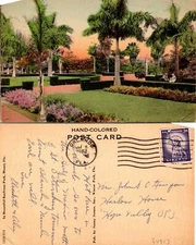 Miami FL Bayfront Park Walkways Postcard Used (37913)