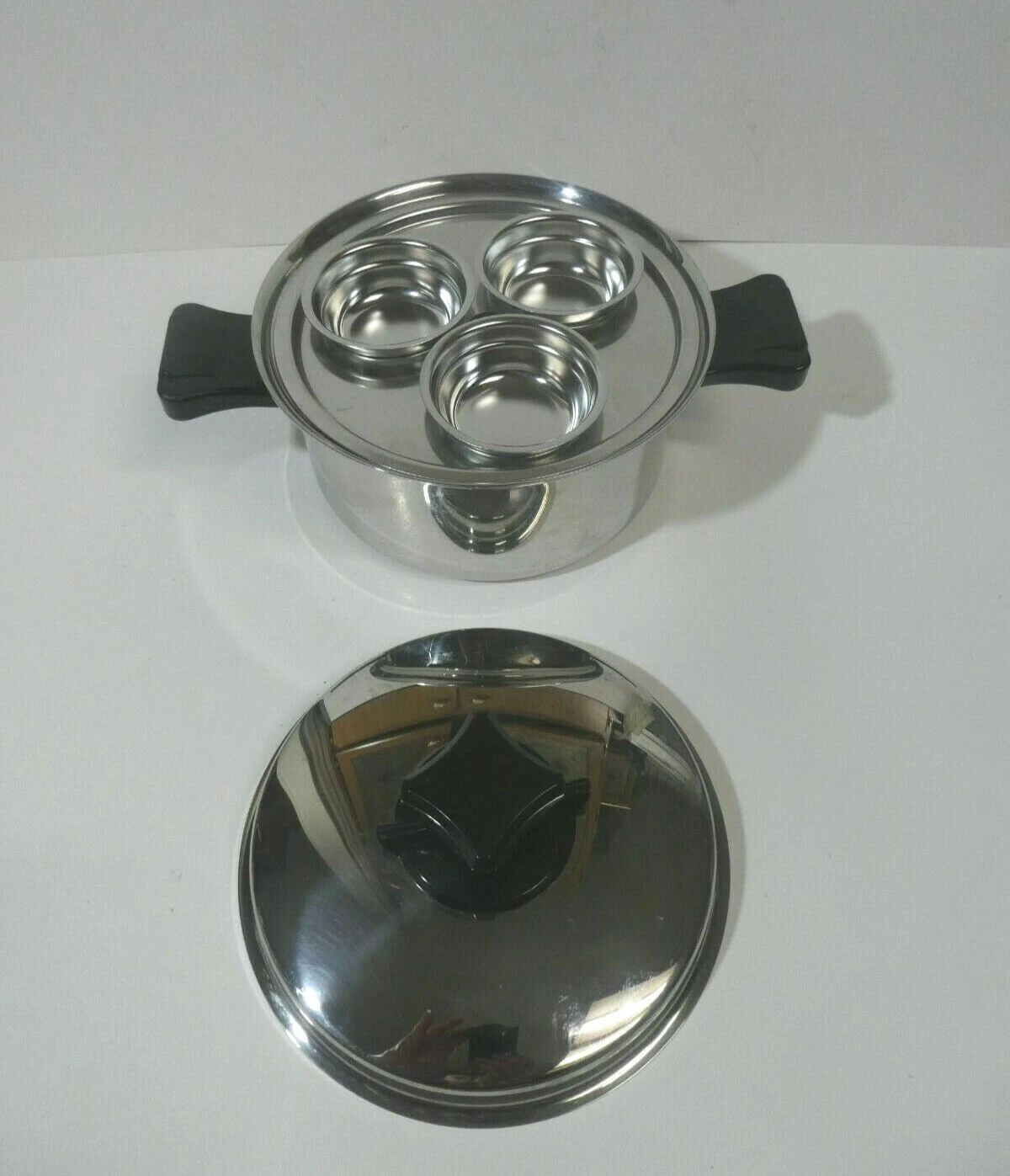 Health Craft 5 Ply 304 Surgical Stainless 2.5 Qt Egg poacher Pot Pan