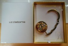 Liz Claiborne Gold-tone Handbag Holder Butterfly Rhinestones