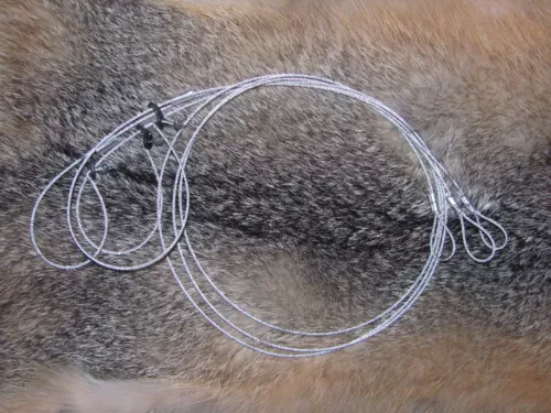 6 Survival Snare good for mink/rabbit size 36" x 1/16(trapping,traps,snares)SALE